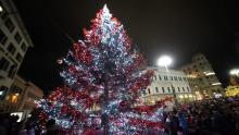 Accensione albero piazza de ferrari