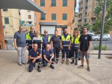 foto di gruppo in esterno