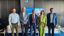 Foto di gruppo: Stefan Muhlbauer, Marco Campomenosi, Davide Coppola, Sonia Sandei, Francesco Maresca