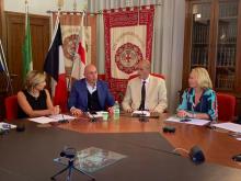 Delegazione durante la riunione