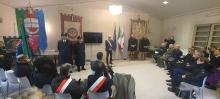 Campora durante la cerimonia