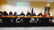 Foto della sala consiliare, intervento dell'assessore Mascia