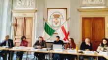 Foto dell'evento: si riconoscono tra gli altri l'assessore Mascia, il presidente di Municipio Colnaghi, l'assessore Mazzucchelli