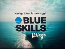 logo blue skills village