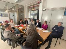 Il tavolo al gran completo con l'assessore Mascia e i sindacati 