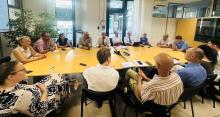 Foto del tavolo a cui hanno partecipato il vicesindaco Terrile e l'assessore Montanari