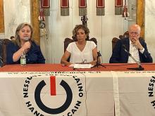 lassessora arianna viscogliosi con il presidente della camera penale
