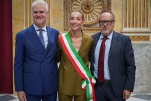 Il ministro Zangrillo, la sindaca Salis, il direttore generale Criscuolo