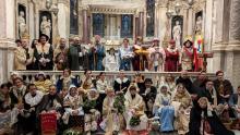 Il Presepe vivente allestito nella Cattedrale di San Lorenzo