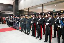 Una rappresentanza delle Forze dell'Ordine presenti alla cerimonia