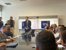 Protezione civile, la visita di una delegazione di rappresentanti di governi africani alla centrale operativa di Genova