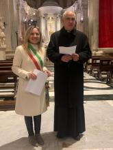 L'assessore Bordilli insieme a Monsignor Marco Doldi