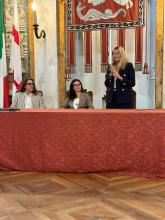 L'assessore Alessandra Bianchi durante il suo saluto introduttivo