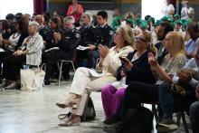 Assessore Arianna Viscogliosi e Rita Bruzzone in prima fila