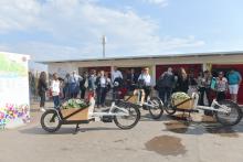 le due cargo bike consegnate al Comune di Genova