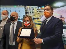 premiazione Bordilli assessore Berrino e presidente Toti