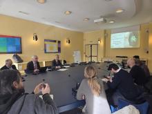 Un momento della conferenza stampa in Sala Giunta Nuova 