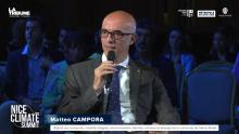 Matteo Campora durante il suo intervento al Nice Climate Summit