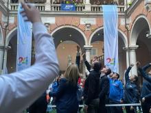 la coppa davis nel salone di rappresentanza