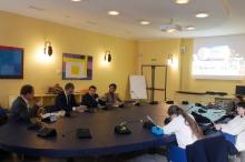 Un momento della conferenza stampa