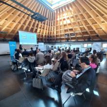 La sala del Genova Blue District per il convegno sulla urbanistica tattica