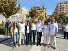 Foto di gruppo: presenti anche sindaca Salis, responsabile Sericano, presidente Cuocolo, professoressa Faelli Foto di gruppo: presenti anche sindaca Salis, responsabile Sericano, presidente Cuocolo, professoressa Faelli