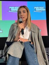 La sindaca Silvia Salis all'inaugurazione La sindaca Silvia Salis all'inaugurazione