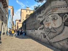 Murales fuori dal Centro Civico Buranello