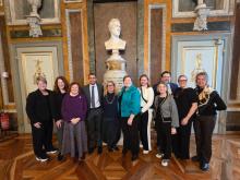 Fotoricordo dell'incontro tra Genova e Columbus: si riconoscono l'assessora Bruzzone e il consigliere delegato Kaabour Fotoricordo dell'incontro tra Genova e Columbus: si riconoscono l'assessora Bruzzone e il consigliere delegato Kaabour