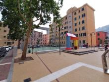 Foto a campo largo della nuova piazza