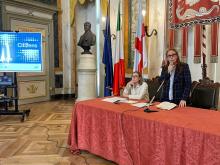 L'intervento dell'assessora al Commercio Tiziana Beghin durante la presentazione di ZAC nel Salone di Rappresentanza L'intervento dell'assessora al Commercio Tiziana Beghin durante la presentazione di ZAC nel Salone di Rappresentanza