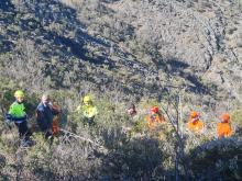 Protezione civile, questa mattina esercitazione anti incendio sul monte Gazzo