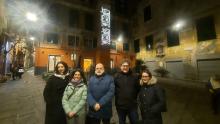 piazza Valoria, inaugurazione illuminazione artistica