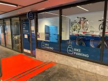 L'ingresso del Bike Parking nel sottopasso