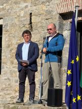 L'assessore Ferrante insieme al professor Emiliano Beri dell'Università di Genova