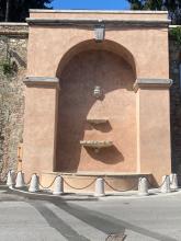 La fontana di via Carcassi dopo il restauro