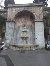 La fontana di via Carcassi prima del restauro