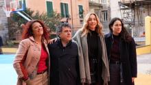 Presidente di Municipio Cosso, assessore Ferrante, sindaca Salis, assessora Coppola