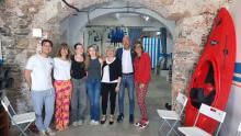 Foto di gruppo al SAL Center di Nervi per la presentazione del progetto
