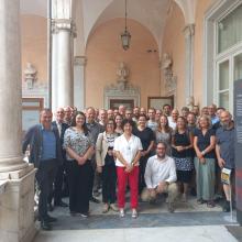 Foto di gruppo dopo il meeting al Salone di Rappresentanza