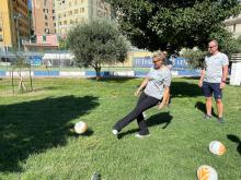 Calcio al pallone di foot golf