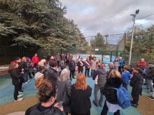 i saluti istituzionali prima del taglio del nastro i saluti istituzionali prima del taglio del nastro