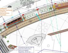 un particolare del progetto di pista ciclabile in zona San Giuliano