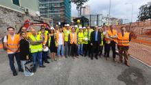 inaugurazione lavori sottostazione elettrica via Fiamme Gialle, ass Campora