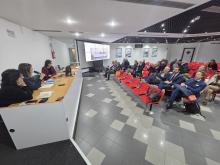 Un momento dell'incontro presso l'Auditorium del Matitone