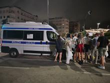 Un infopoint allestito per la campagna "Incidente? Pensaci prima!"