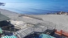 la nuova scala di accesso agli ex capo Marina - foto dall'alto 