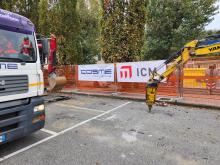 L'area oggetto dei lavori