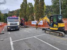 L'area oggetto dei lavori