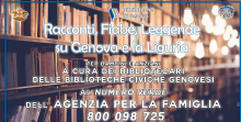 particolare dello scaffale di una biblioteca